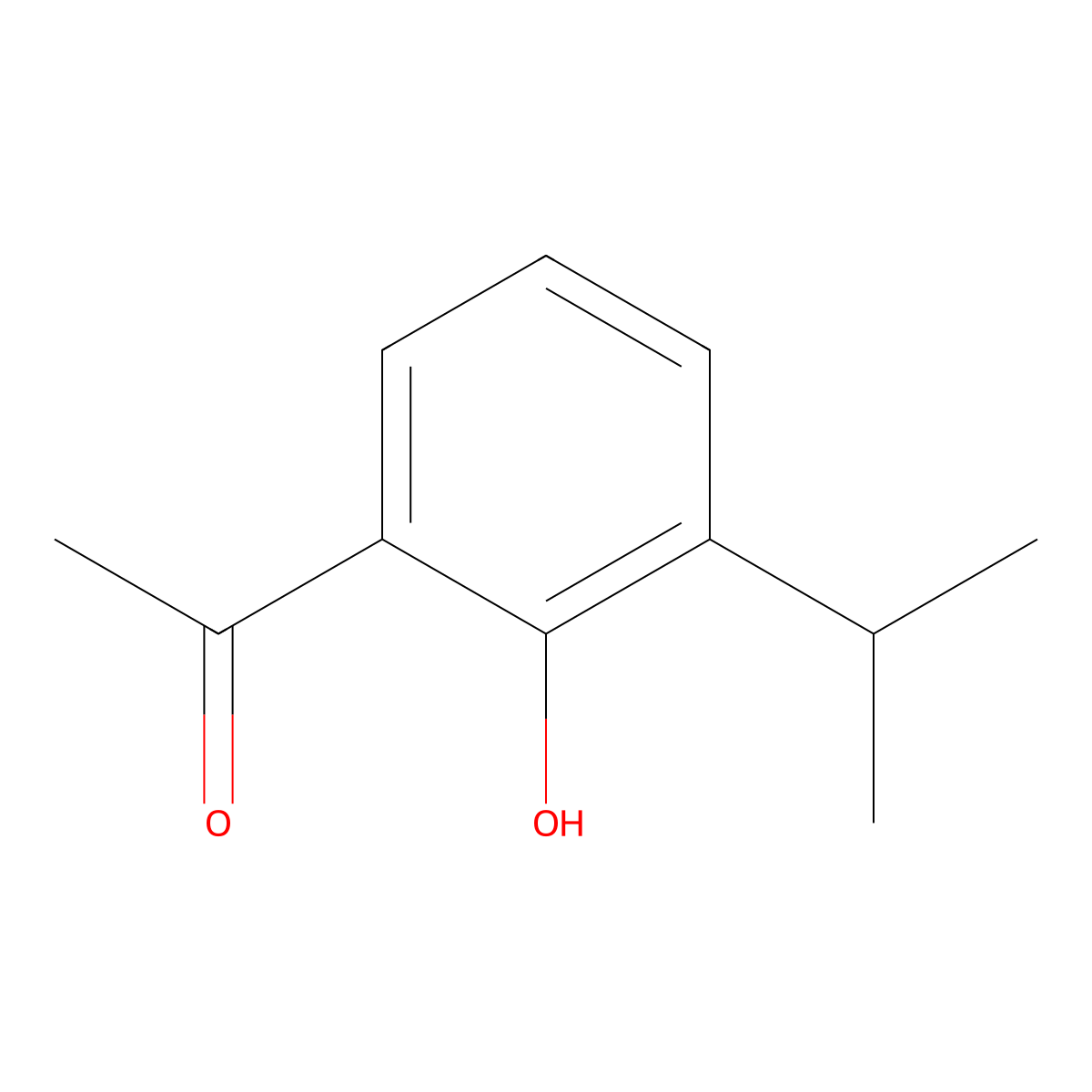 1-[2-Hydroxy-3-(propan-2-yl)phenyl]ethan-1-one molecular structure, CAS 104175-18-0