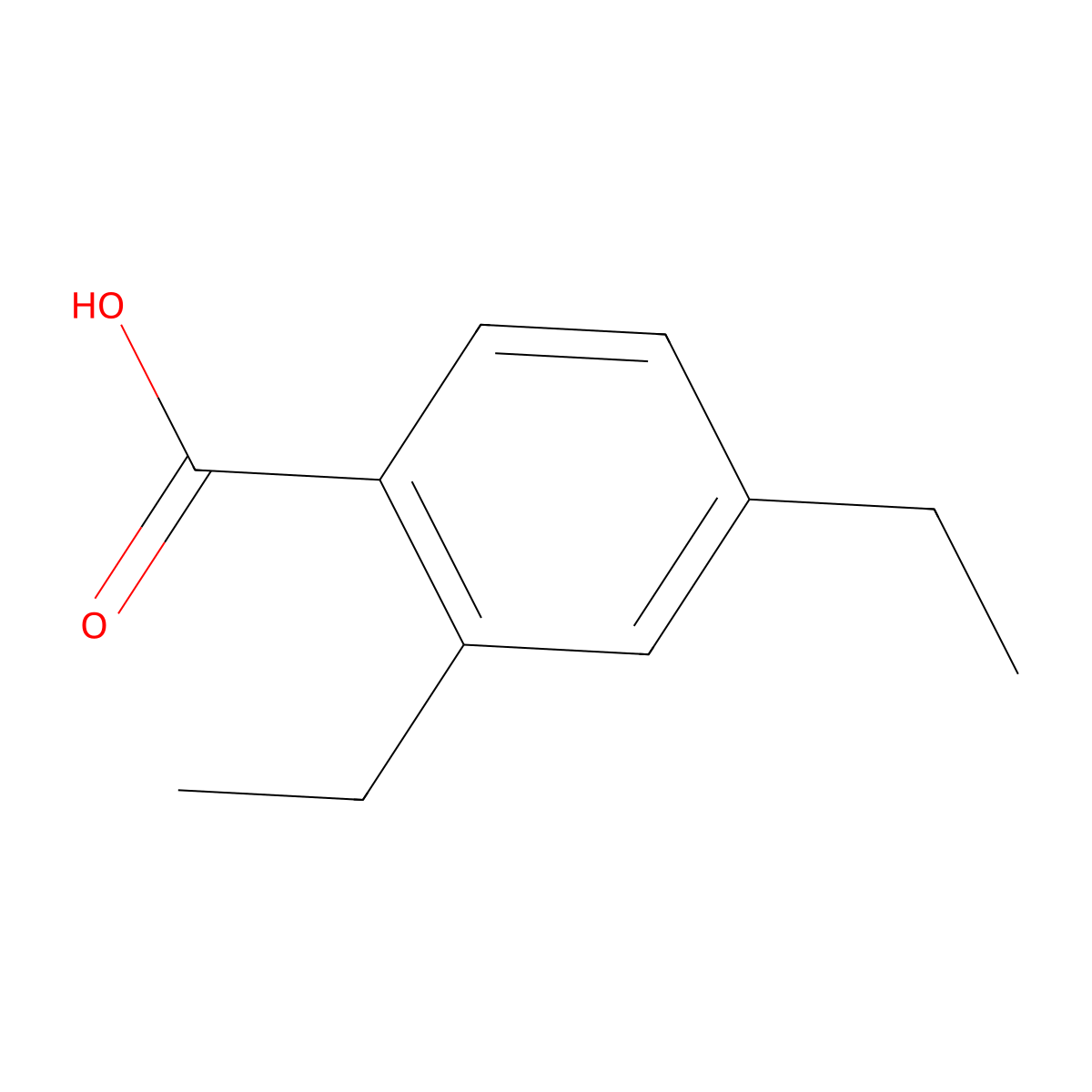 2,4-Diethylbenzoic acid molecular structure, CAS 104175-23-7