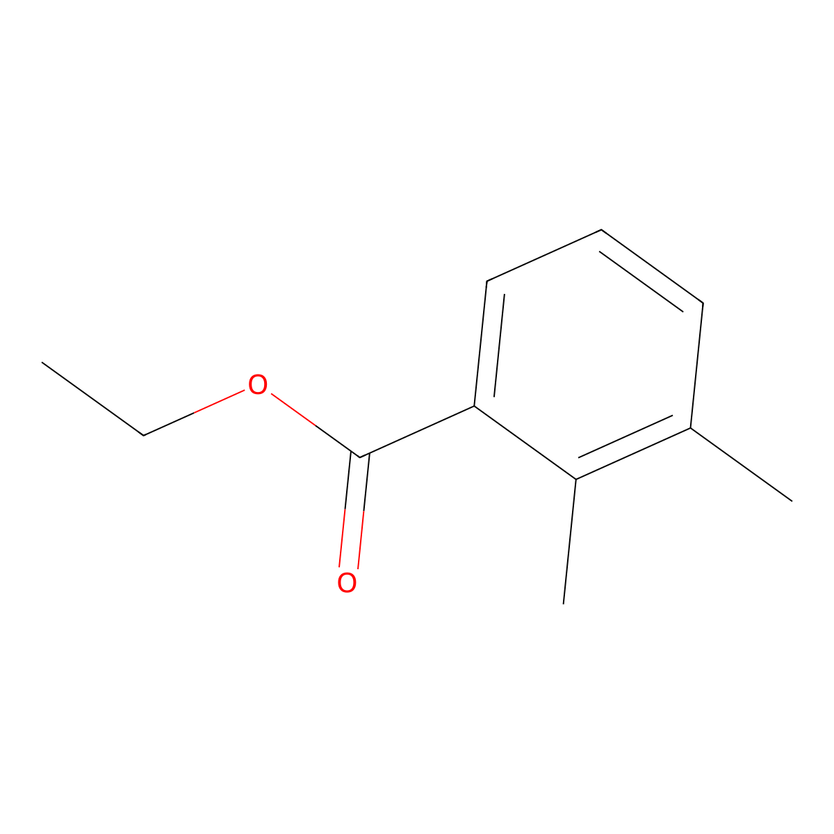 Ethyl 2,3-dimethylbenzoate molecular structure, CAS 104175-24-8
