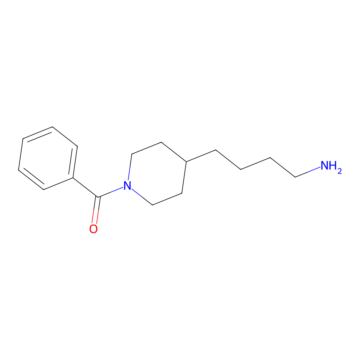 (4-(4-Aminobutyl)piperidin-1-yl)(phenyl)methanone molecular structure, CAS 1041756-57-3