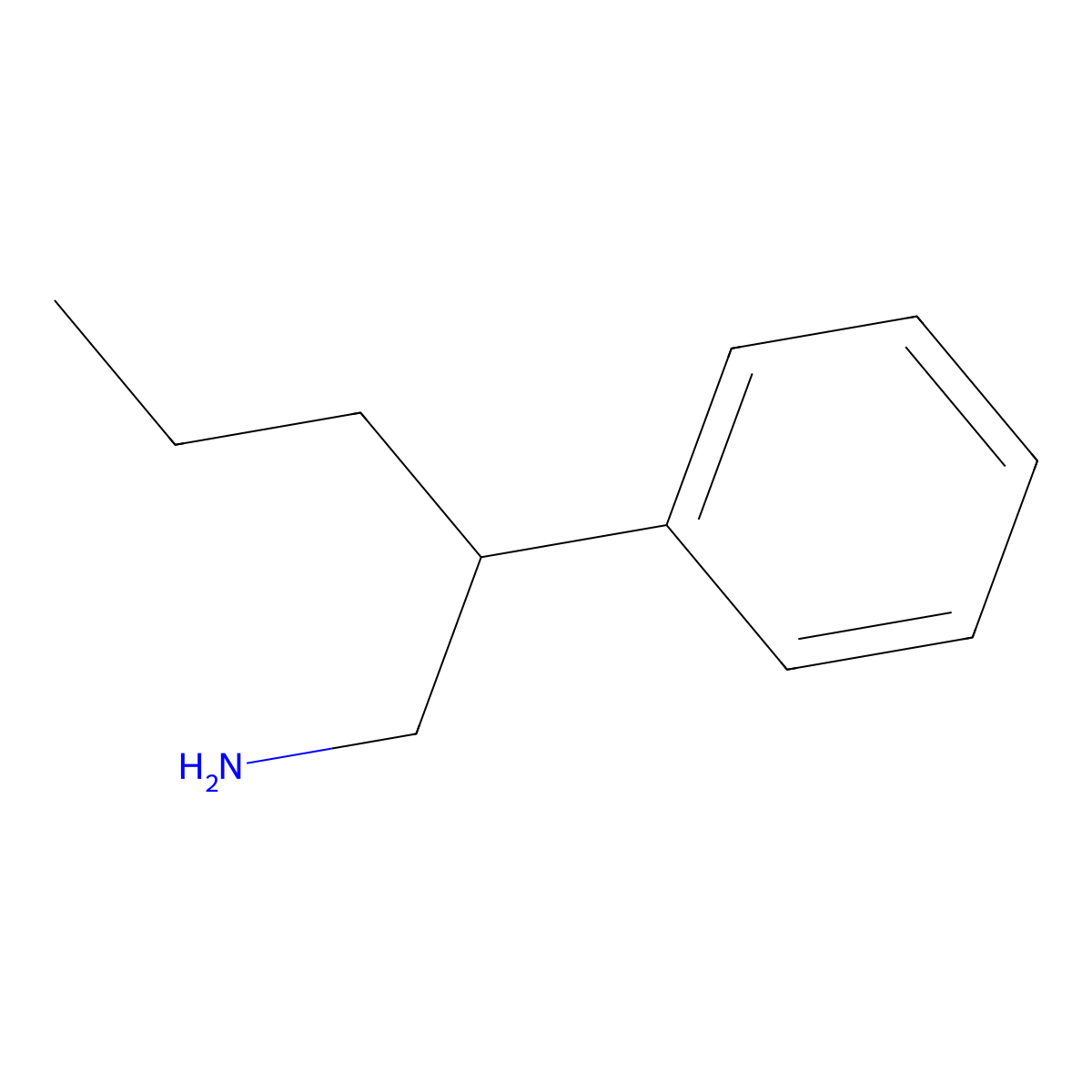2-Phenylpentan-1-amine molecular structure, CAS 104177-99-3