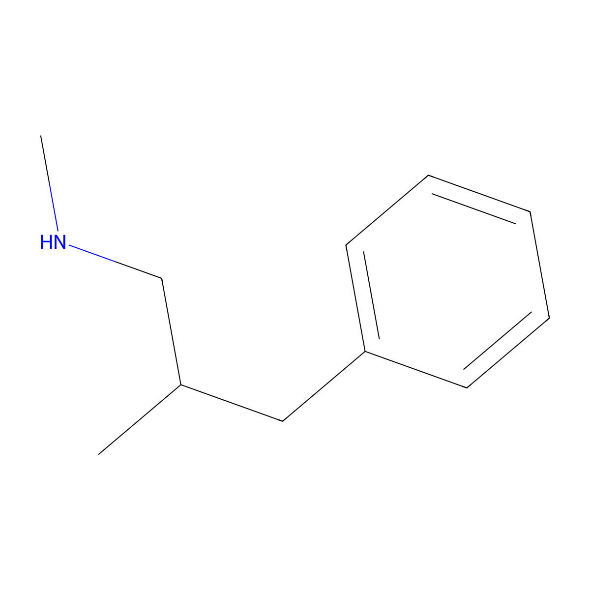Methyl(2-methyl-3-phenylpropyl)amine molecular structure, CAS 104178-02-1
