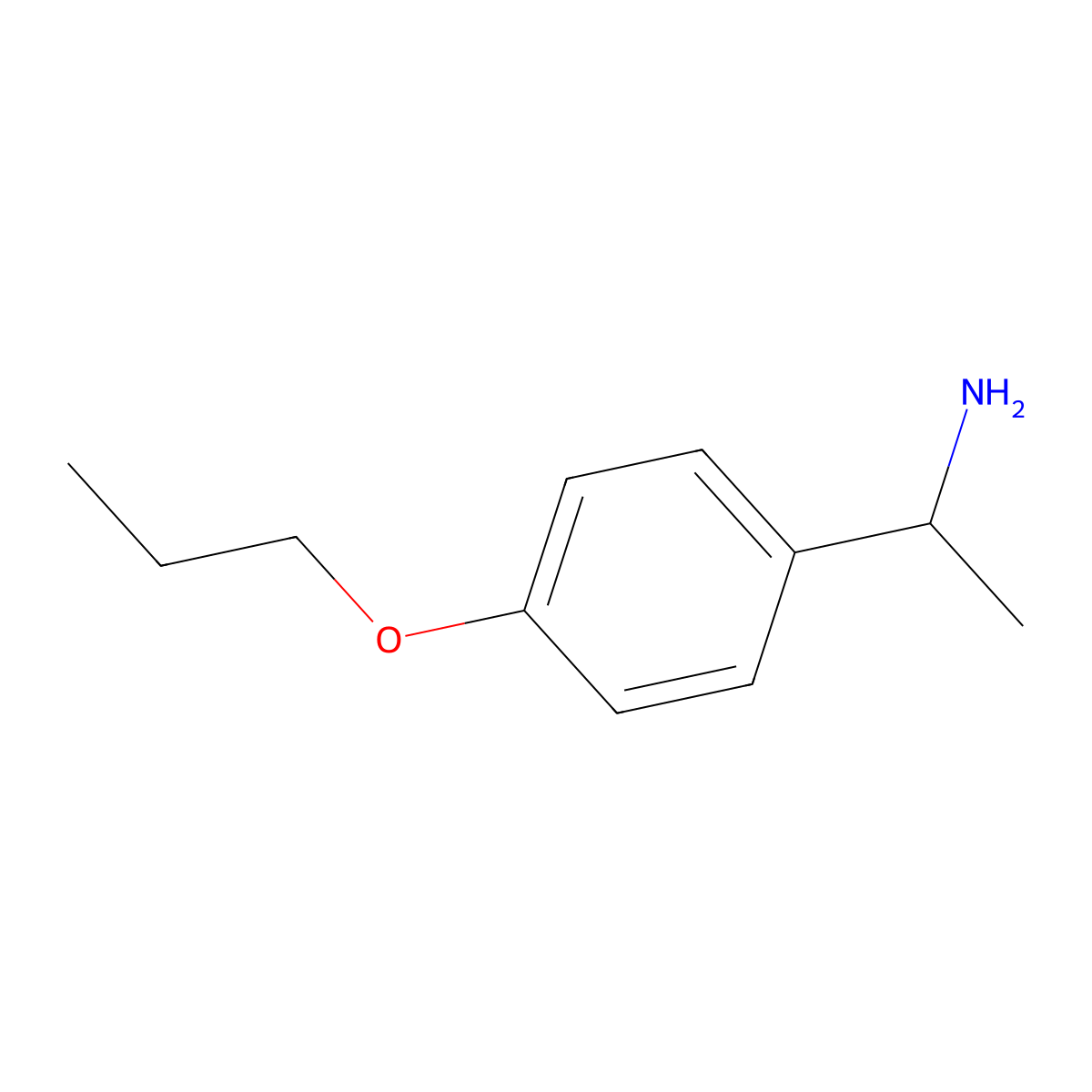 1-(4-Propoxyphenyl)ethan-1-amine molecular structure, CAS 104179-00-2
