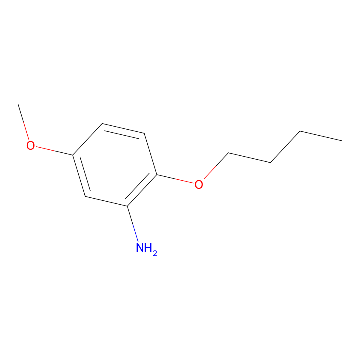 2-Butoxy-5-methoxyaniline molecular structure, CAS 104179-24-0