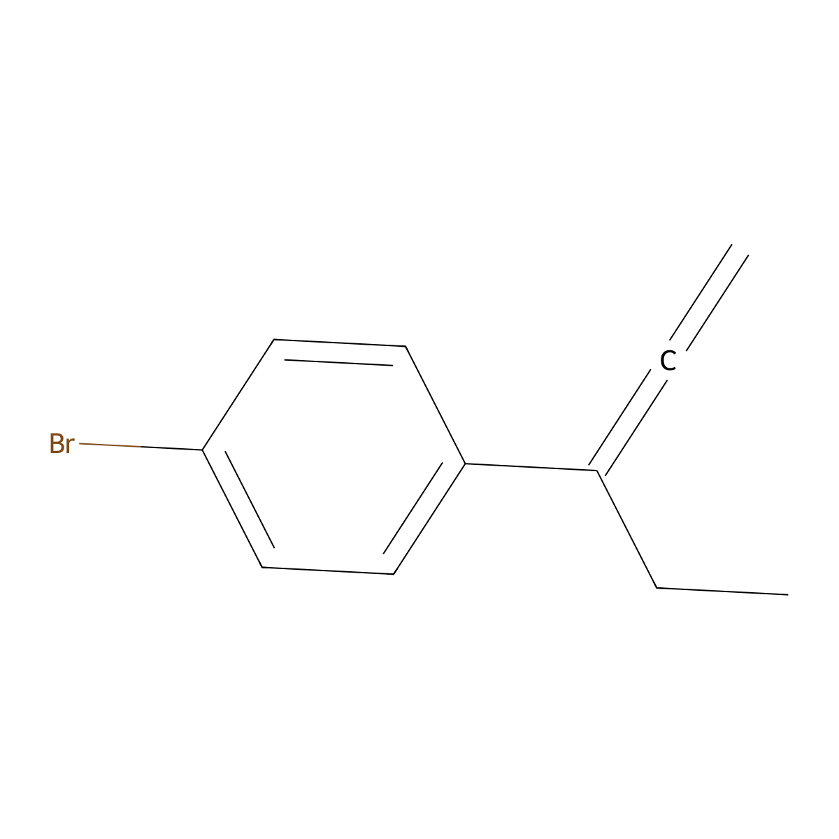 1-(1-Ethyl-1,2-propadienyl)-4-bromobenzene molecular structure, CAS 1041791-88-1
