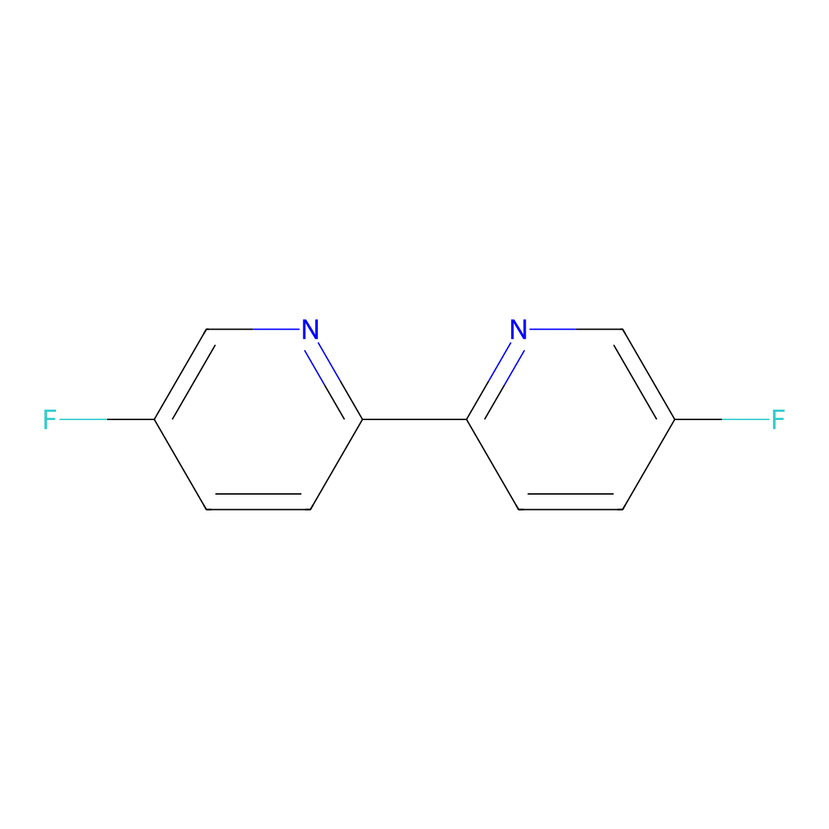 5,5'-Difluoro-2,2'-bipyridine molecular structure, CAS 1041837-79-9