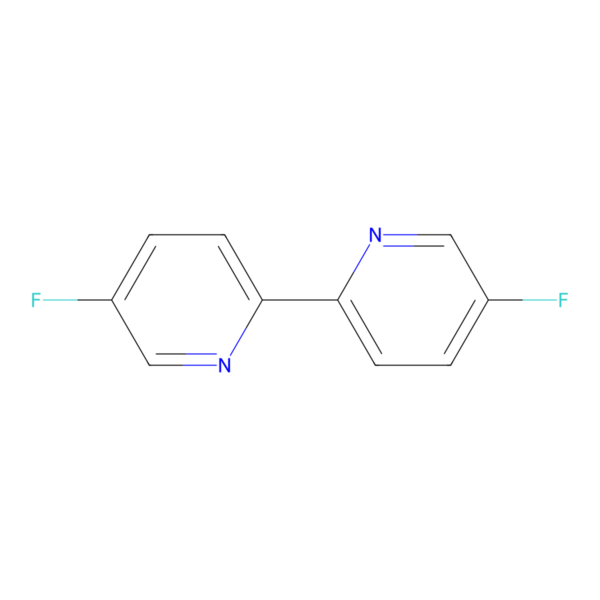 5,5'-Difluoro-2,2'-bipyridine molecular structure, CAS 1041837-79-9