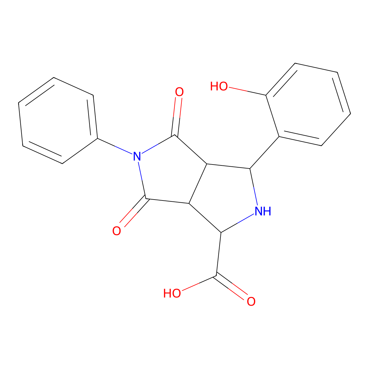 3-(2-Hydroxyphenyl)-4,6-dioxo-5-phenyloctahydropyrrolo[3,4-c]pyrrole-1-carboxylic acid molecular structure, CAS 1041856-78-3