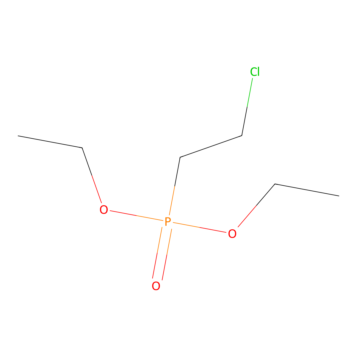 Diethyl (2-chloroethyl)phosphonate molecular structure, CAS 10419-79-1