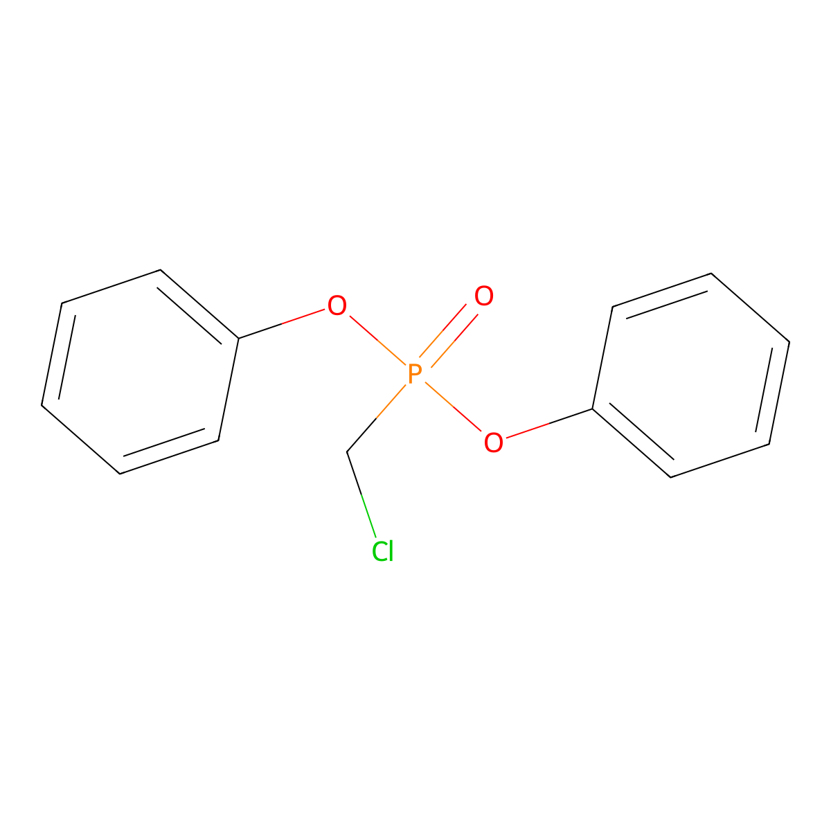 Diphenyl (chloromethyl)phosphonate molecular structure, CAS 10419-85-9