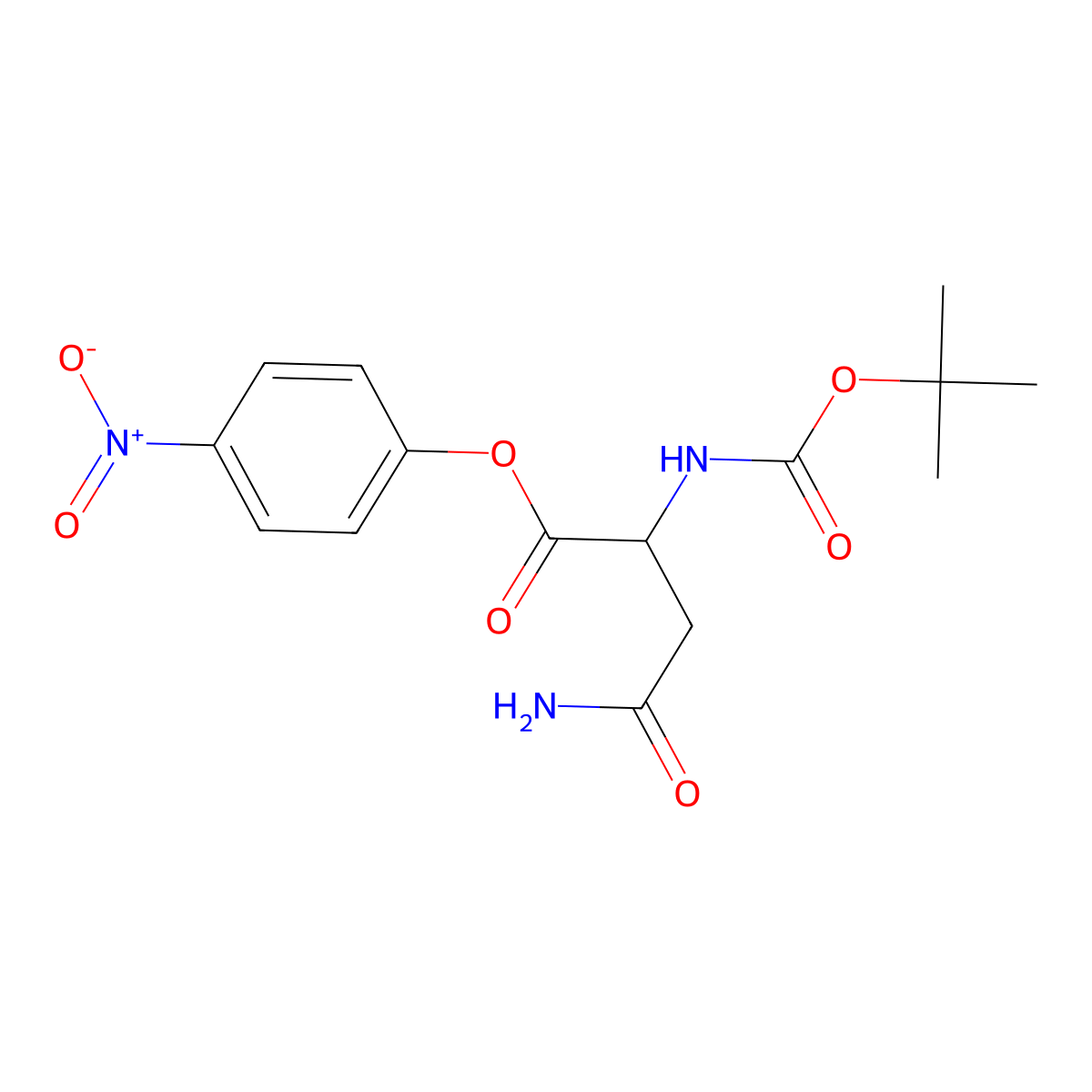 Boc-D-Asn-ONp molecular structure, CAS 104199-82-8