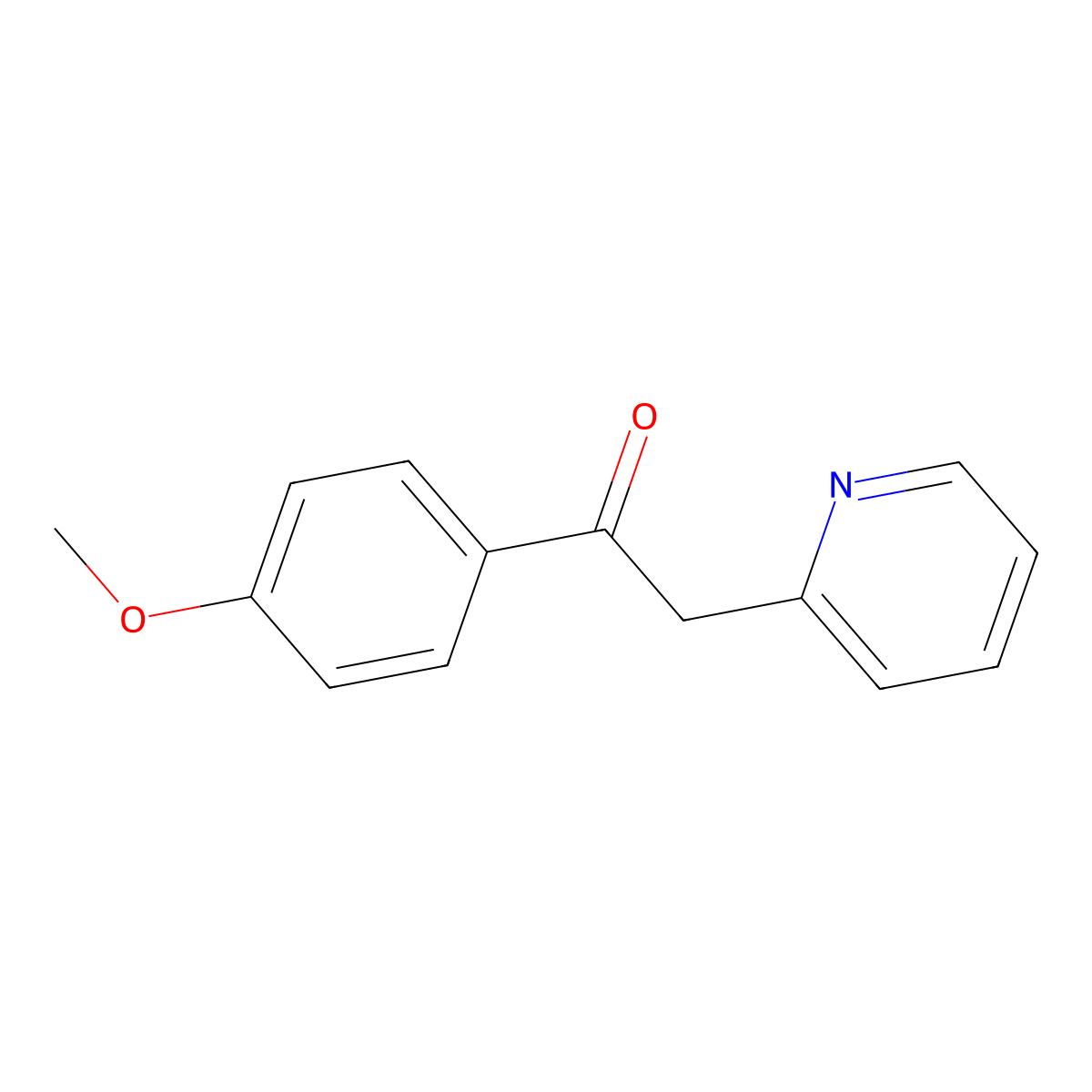 1-(4-Methoxyphenyl)-2-(pyridin-2-yl)ethanone molecular structure, CAS 10420-97-0