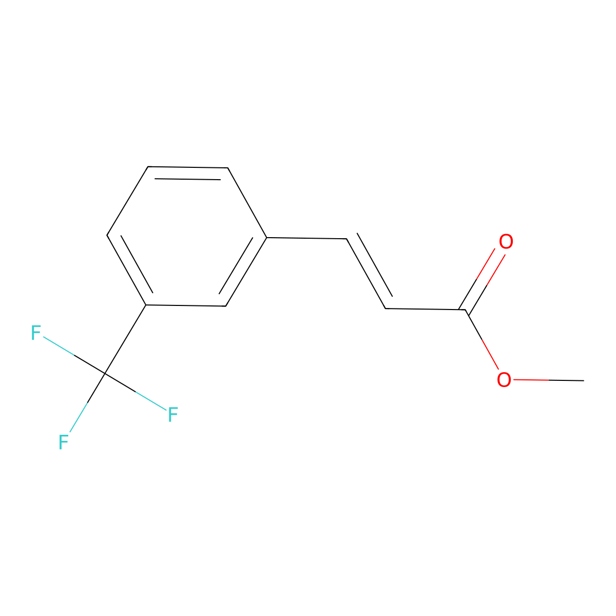 Methyl (2E)-3-[3-(trifluoromethyl)phenyl]-2-propenoate molecular structure, CAS 104201-66-3