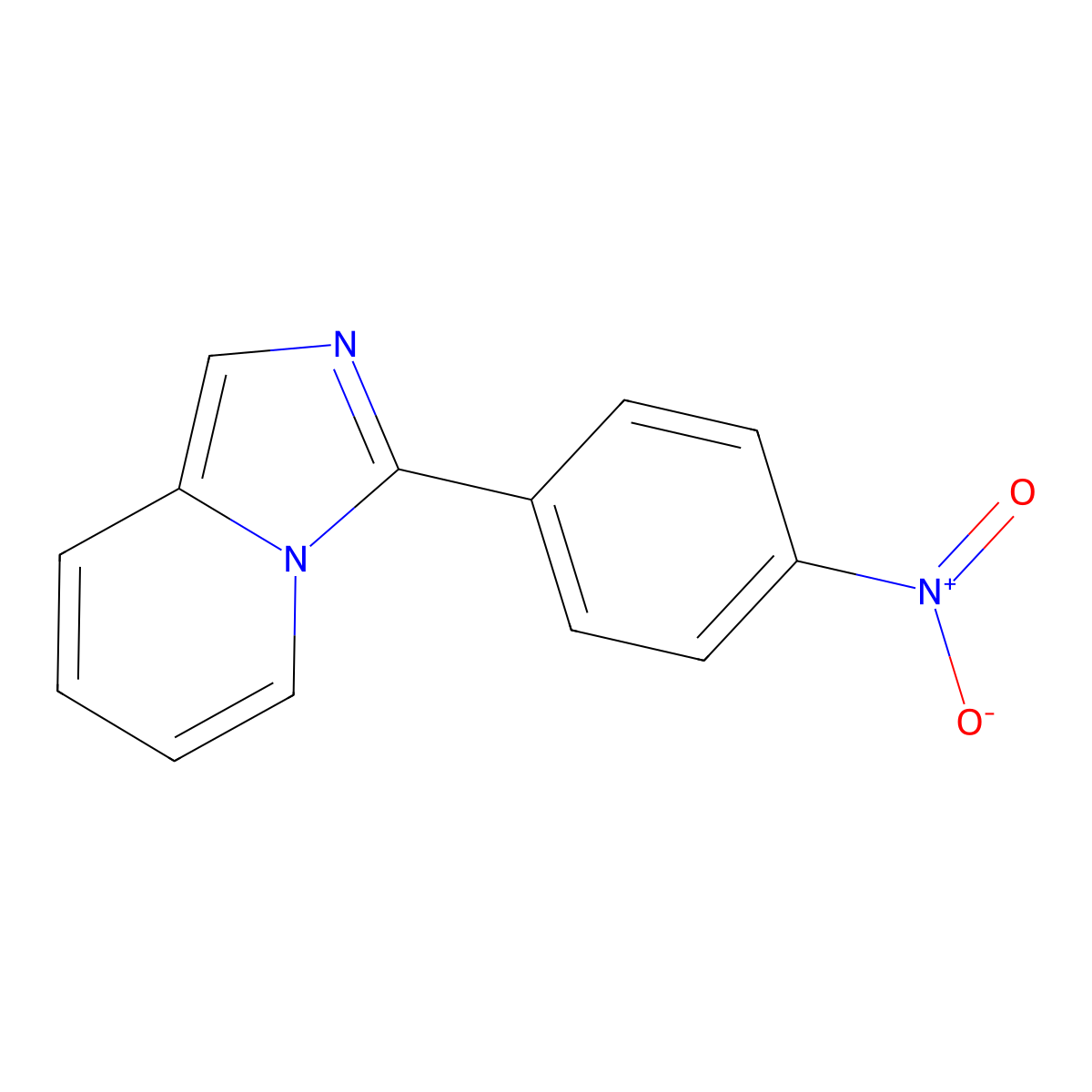 3-(4-Nitrophenyl)imidazo[1,5-a]pyridine molecular structure, CAS 104202-16-6