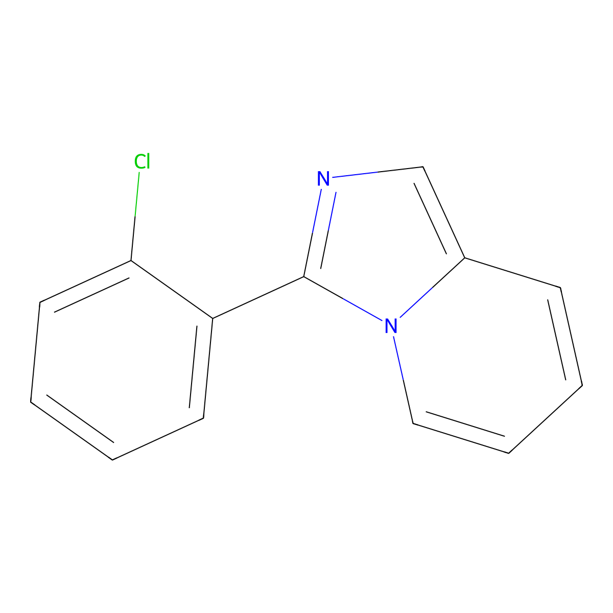 3-(2-Chlorophenyl)imidazo[1,5-a]pyridine molecular structure, CAS 104202-17-7