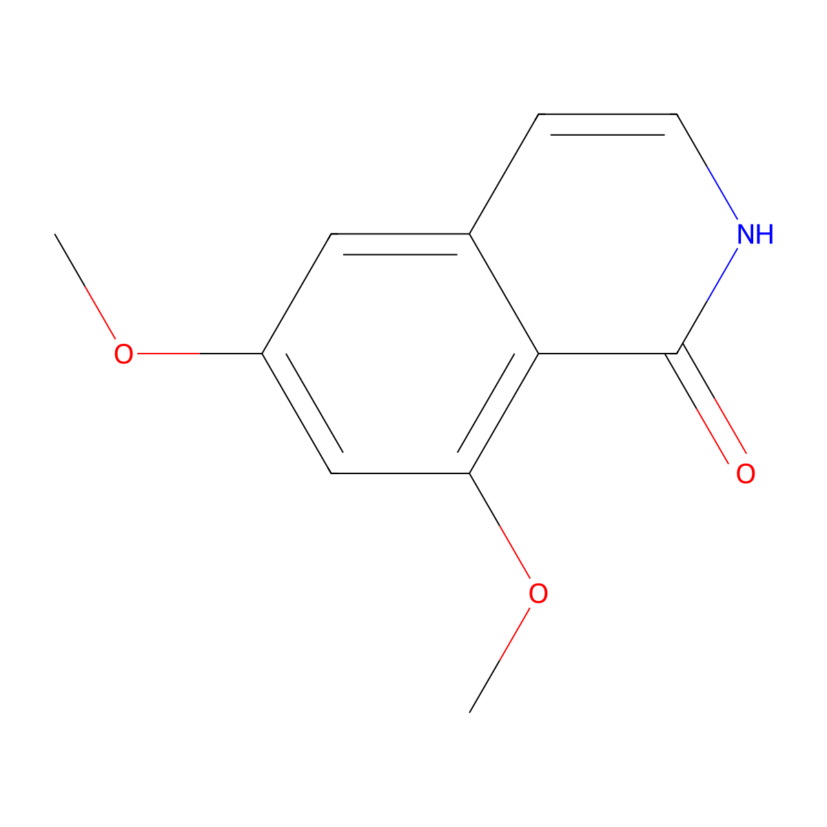 6,8-Dimethoxyisoquinolin-1(2H)-one molecular structure, CAS 1042031-63-9