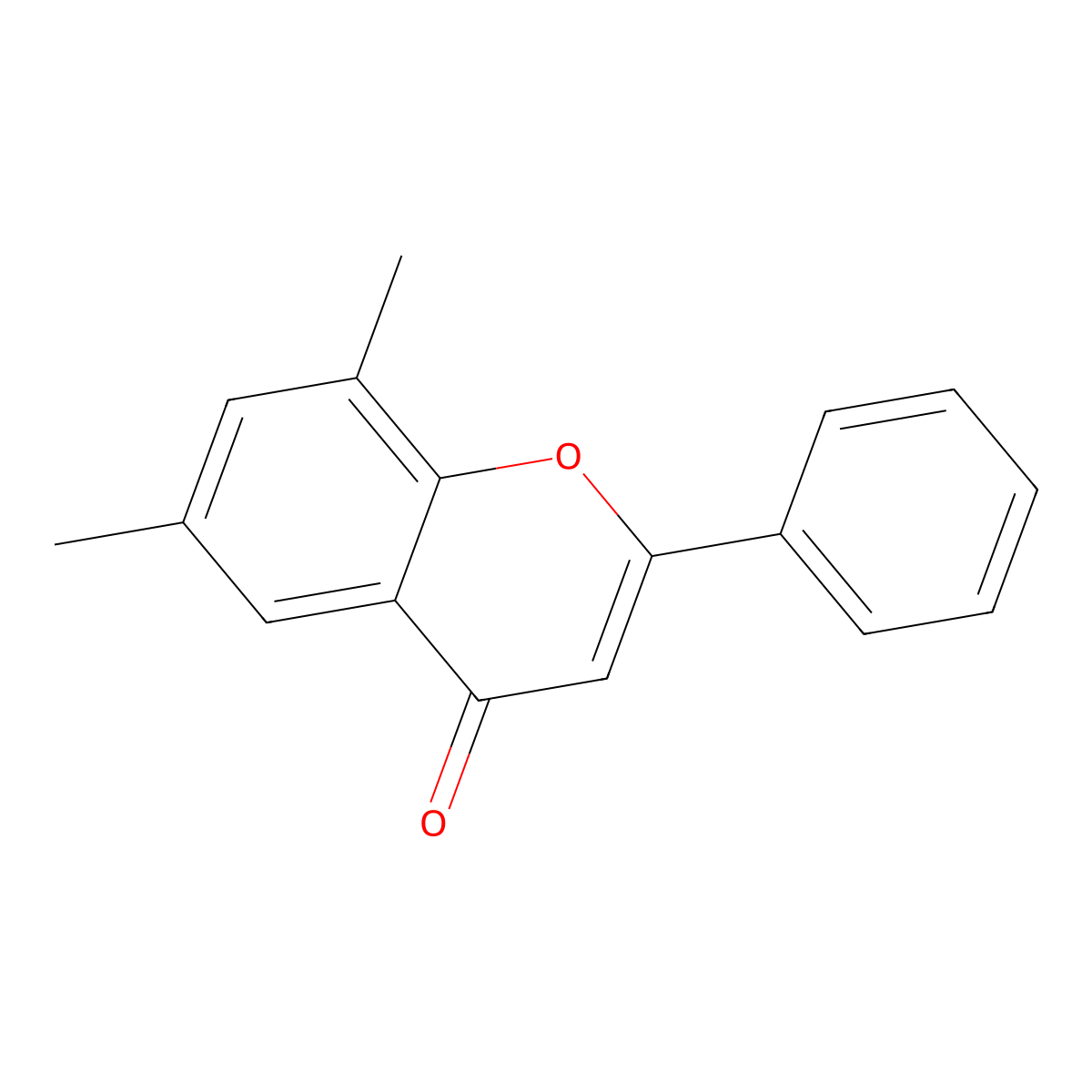 4H-1-Benzopyran-4-one,6,8-dimethyl-2-phenyl- molecular structure, CAS 104213-91-4