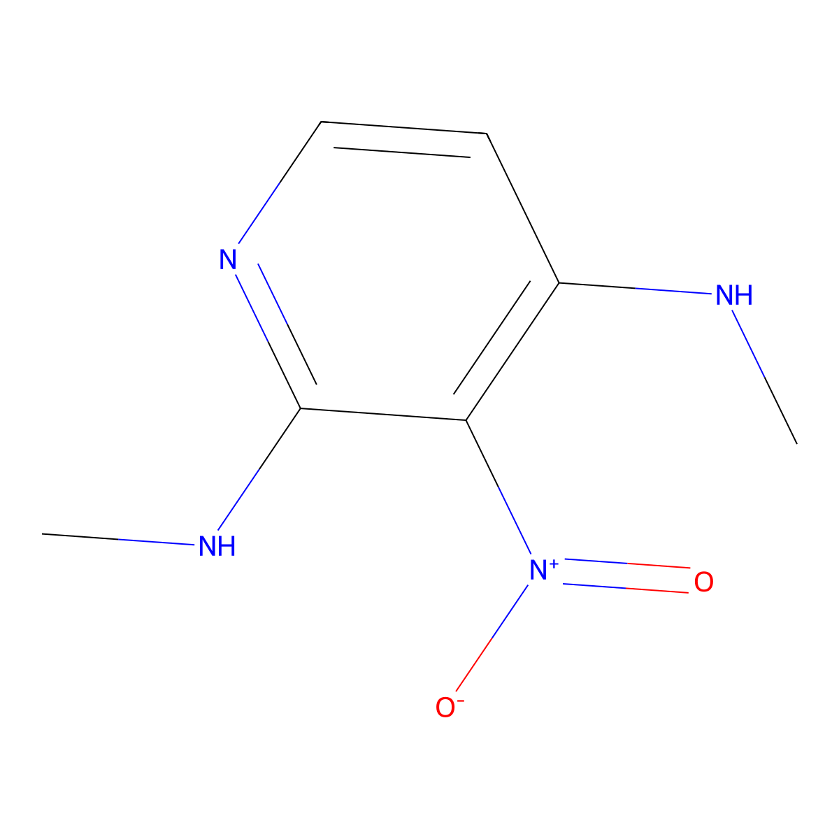 N2,N4-Dimethyl-3-nitropyridine-2,4-diamine molecular structure, CAS 1042154-36-8