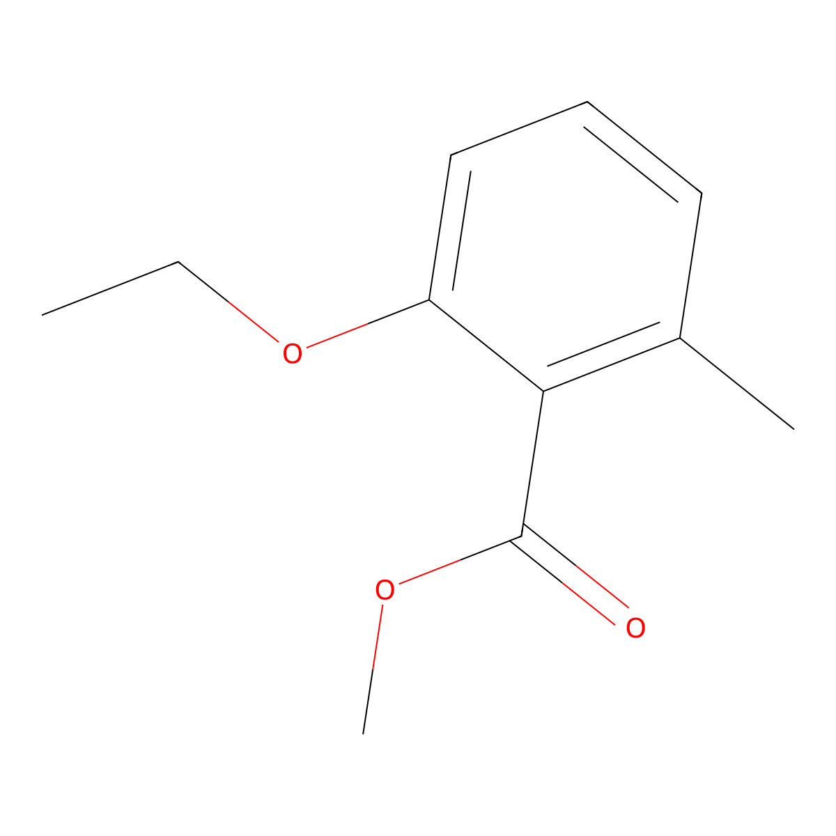 Methyl 2-ethoxy-6-methylbenzoate molecular structure, CAS 104216-21-9