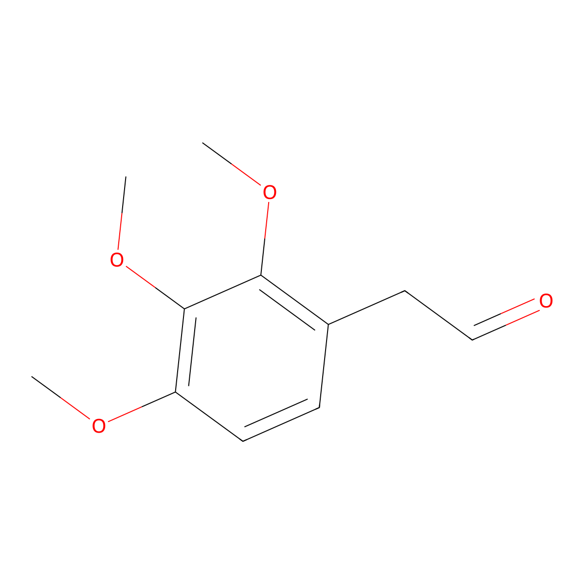 2-(2,3,4-Trimethoxyphenyl)acetaldehyde molecular structure, CAS 104216-97-9