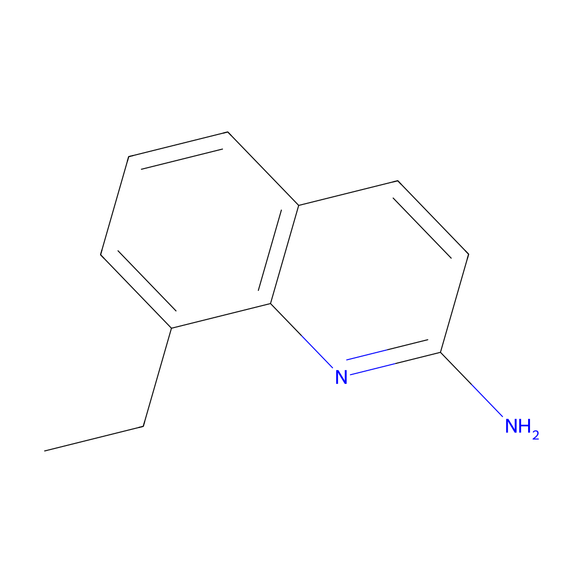 2-Quinolinamine, 8-ethyl- molecular structure, CAS 104217-17-6