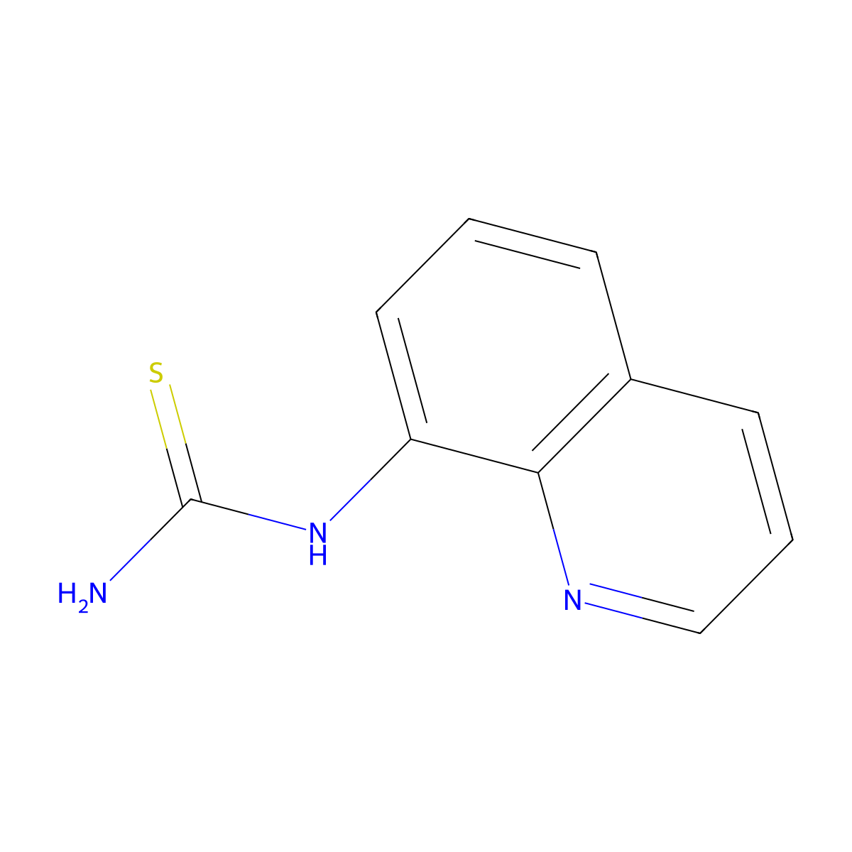 N-(8-quinolinyl)thiourea molecular structure, CAS 104222-20-0