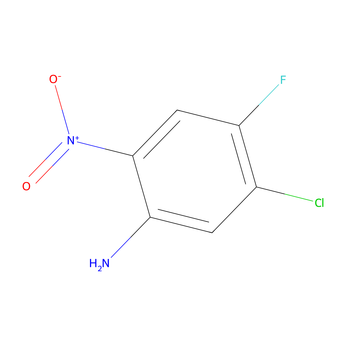 5-Chloro-4-fluoro-2-nitroaniline molecular structure, CAS 104222-34-6