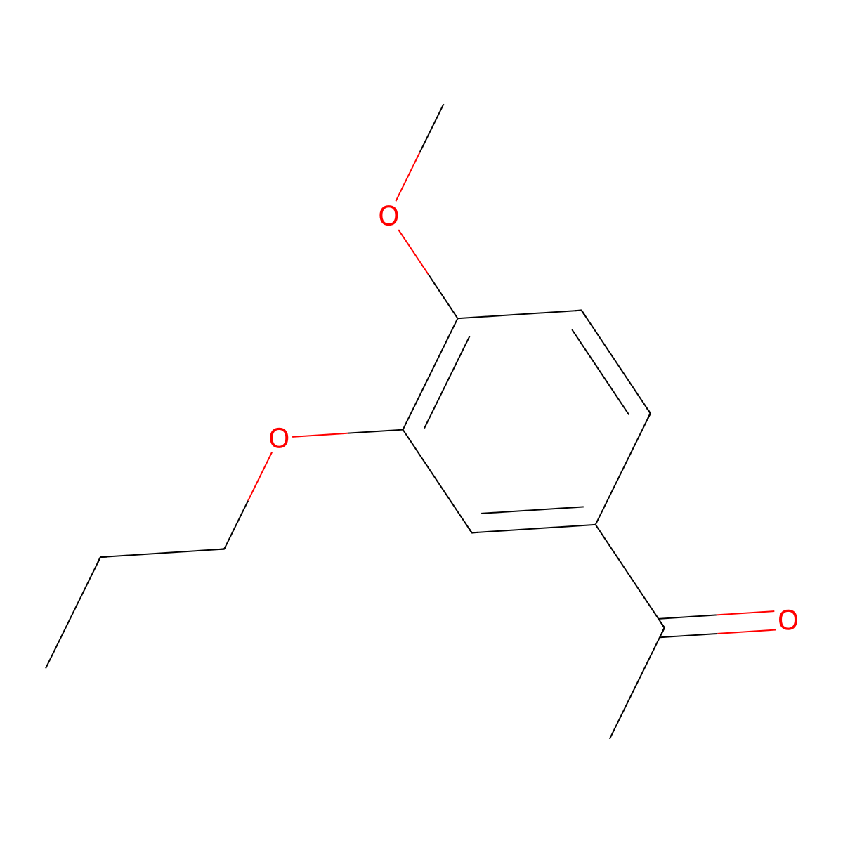 1-(4-Methoxy-3-propoxyphenyl)ethanone molecular structure, CAS 104226-65-5