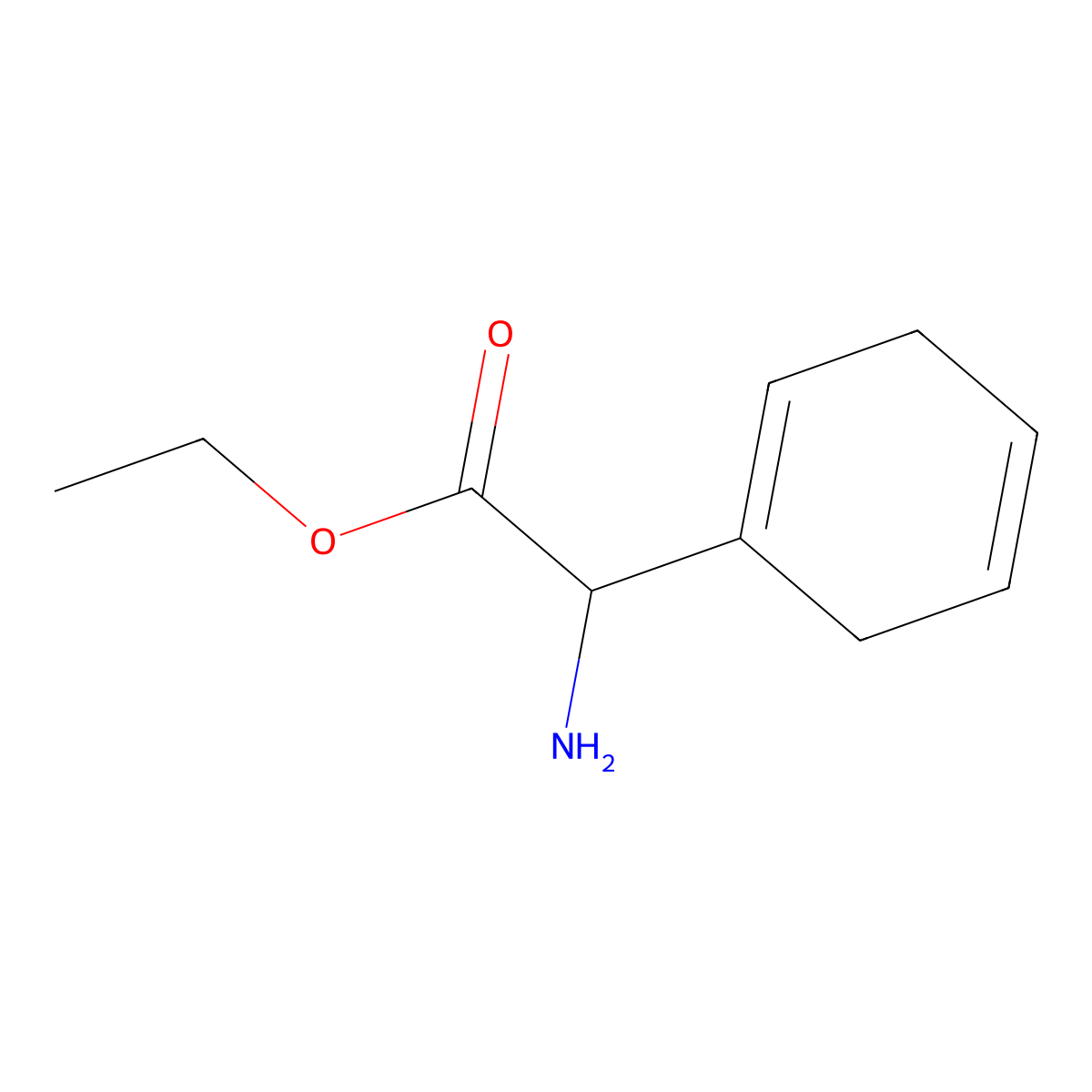 ethyl (2R)-2-amino-2-(cyclohexa-1,4-dien-1-yl)acetate molecular structure, CAS 104236-46-6