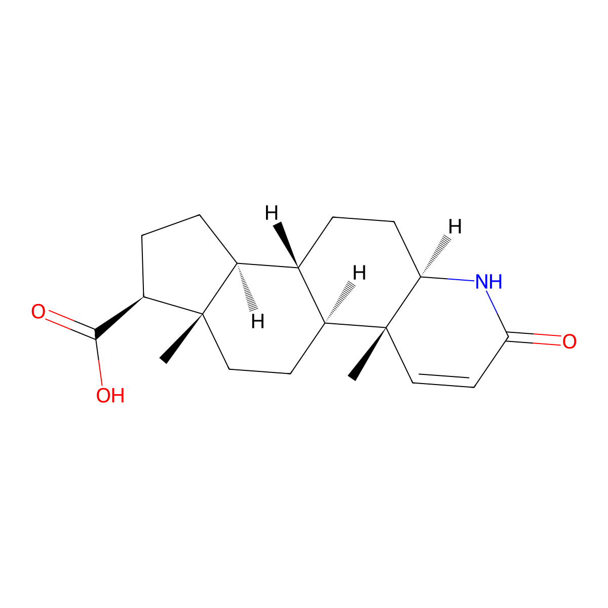 Dutasteride acid molecular structure, CAS 104239-97-6