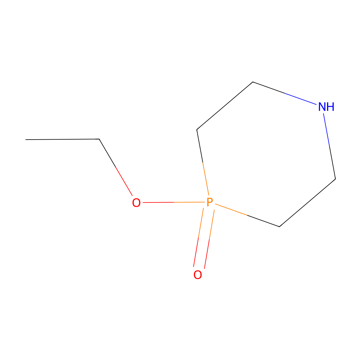 4-Ethoxy-1,4-azaphosphinane 4-Oxide molecular structure, CAS 1042425-93-3