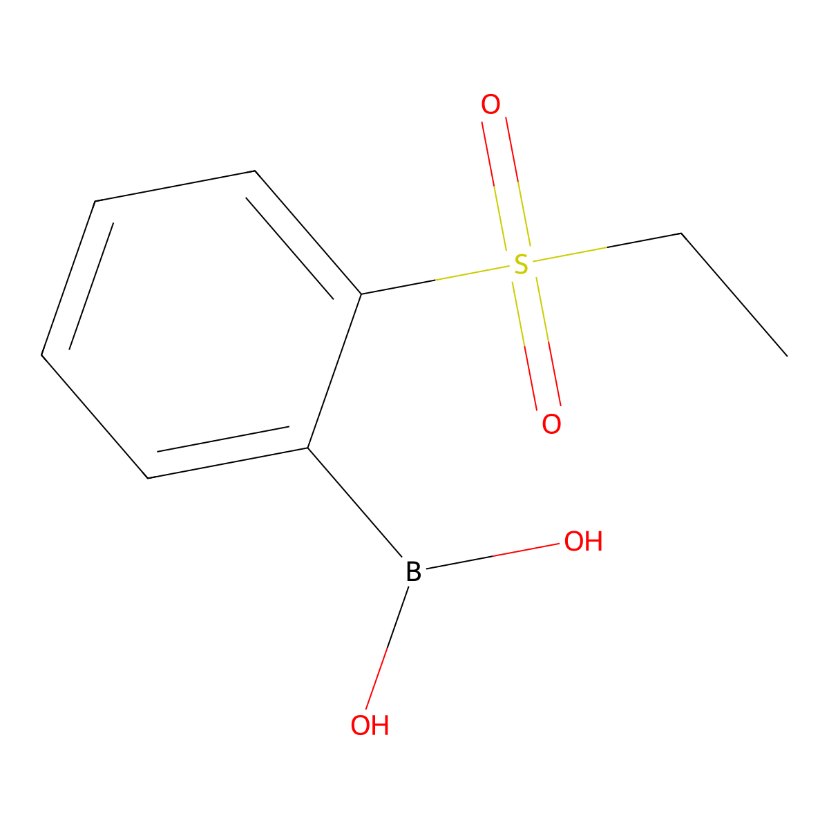 2-Ethylsulfonylphenylboronic acid molecular structure, CAS 1042443-60-6