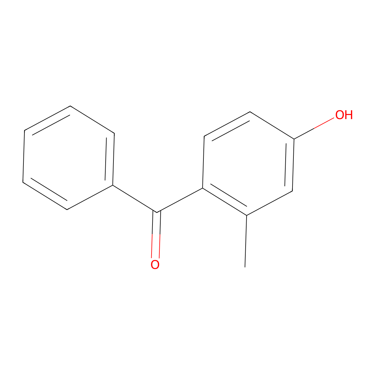 (4-Hydroxy-2-methylphenyl)phenylmethanone molecular structure, CAS 10425-07-7