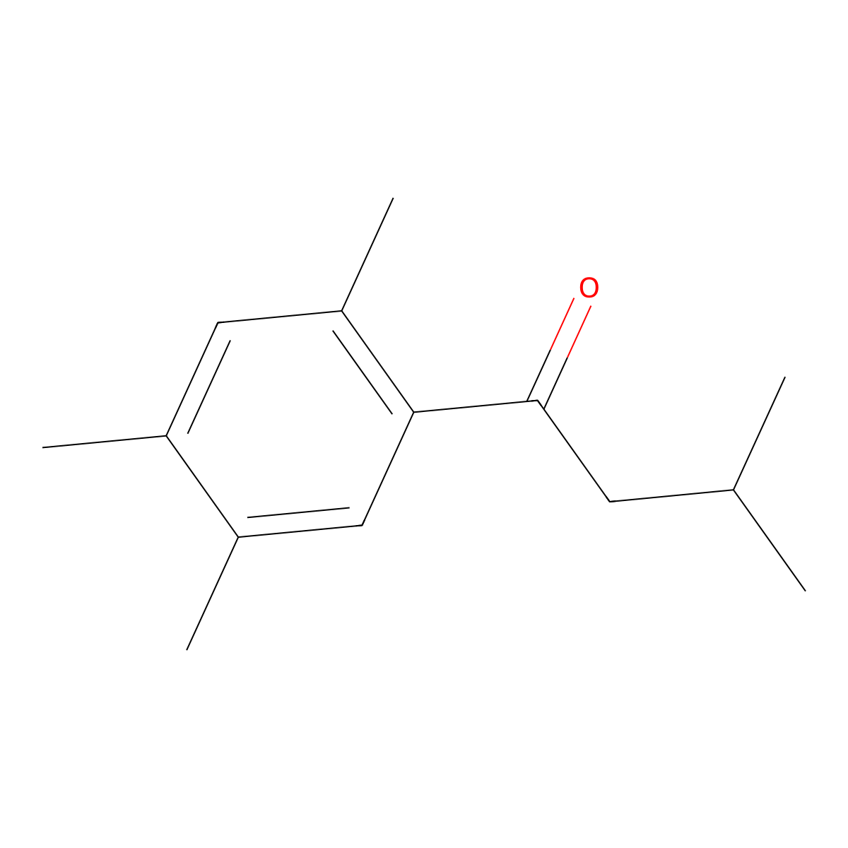 2',3,4',5'-Tetramethylbutyrophenone molecular structure, CAS 10425-88-4