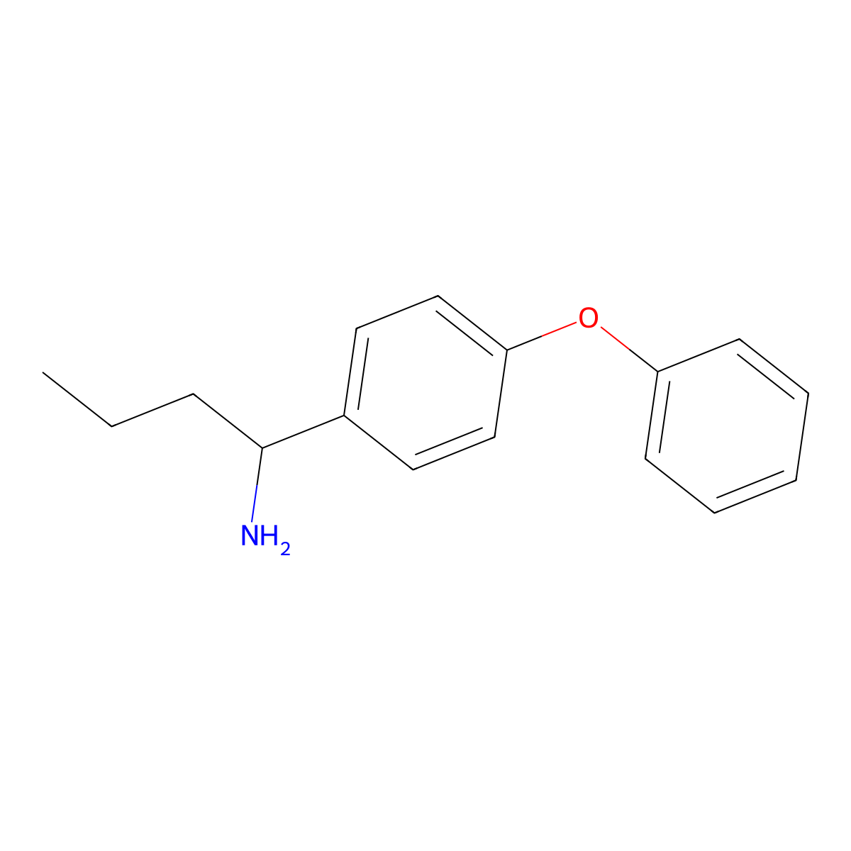 1-(4-Phenoxyphenyl)butan-1-amine molecular structure, CAS 1042516-61-9