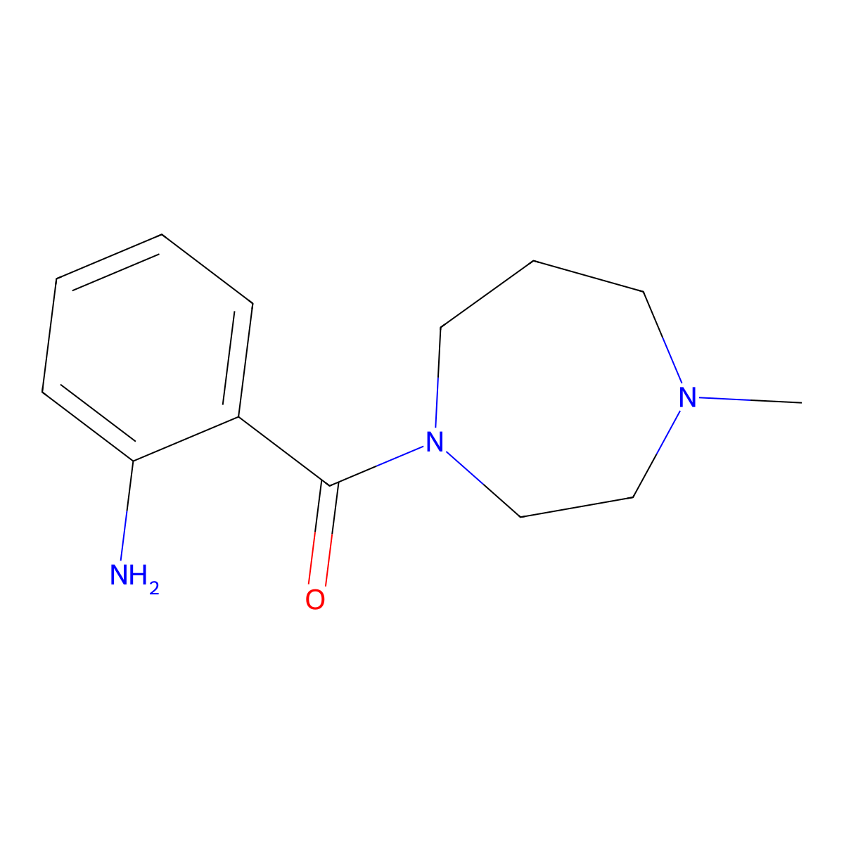 2-(4-Methyl-1,4-diazepane-1-carbonyl)aniline molecular structure, CAS 1042522-74-6