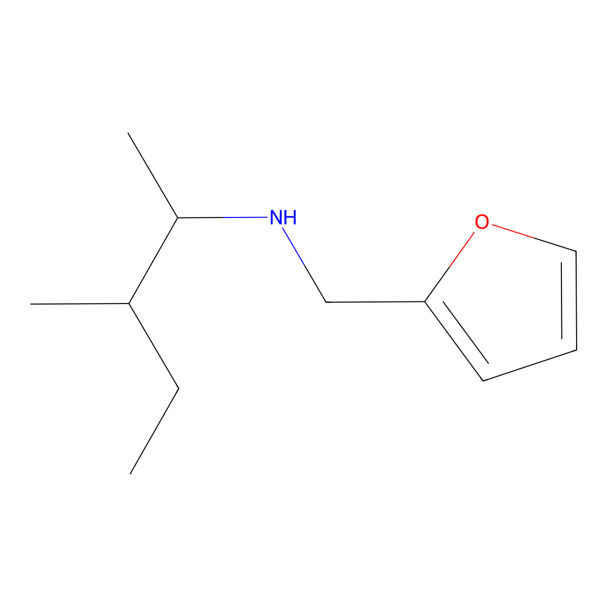 [(Furan-2-yl)methyl](3-methylpentan-2-yl)amine molecular structure, CAS 1042523-05-6