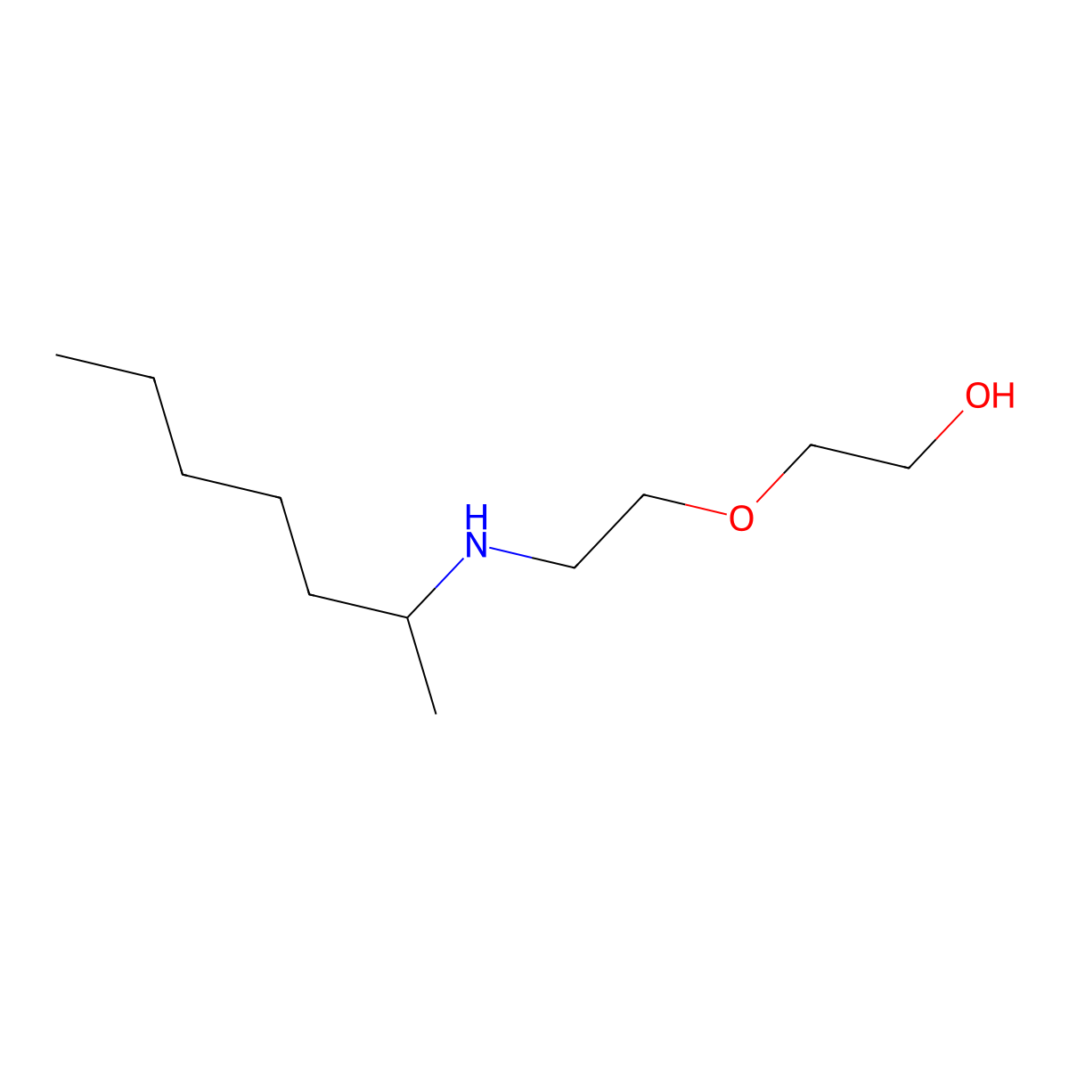 2-{2-[(Heptan-2-yl)amino]ethoxy}ethan-1-ol molecular structure, CAS 1042523-06-7