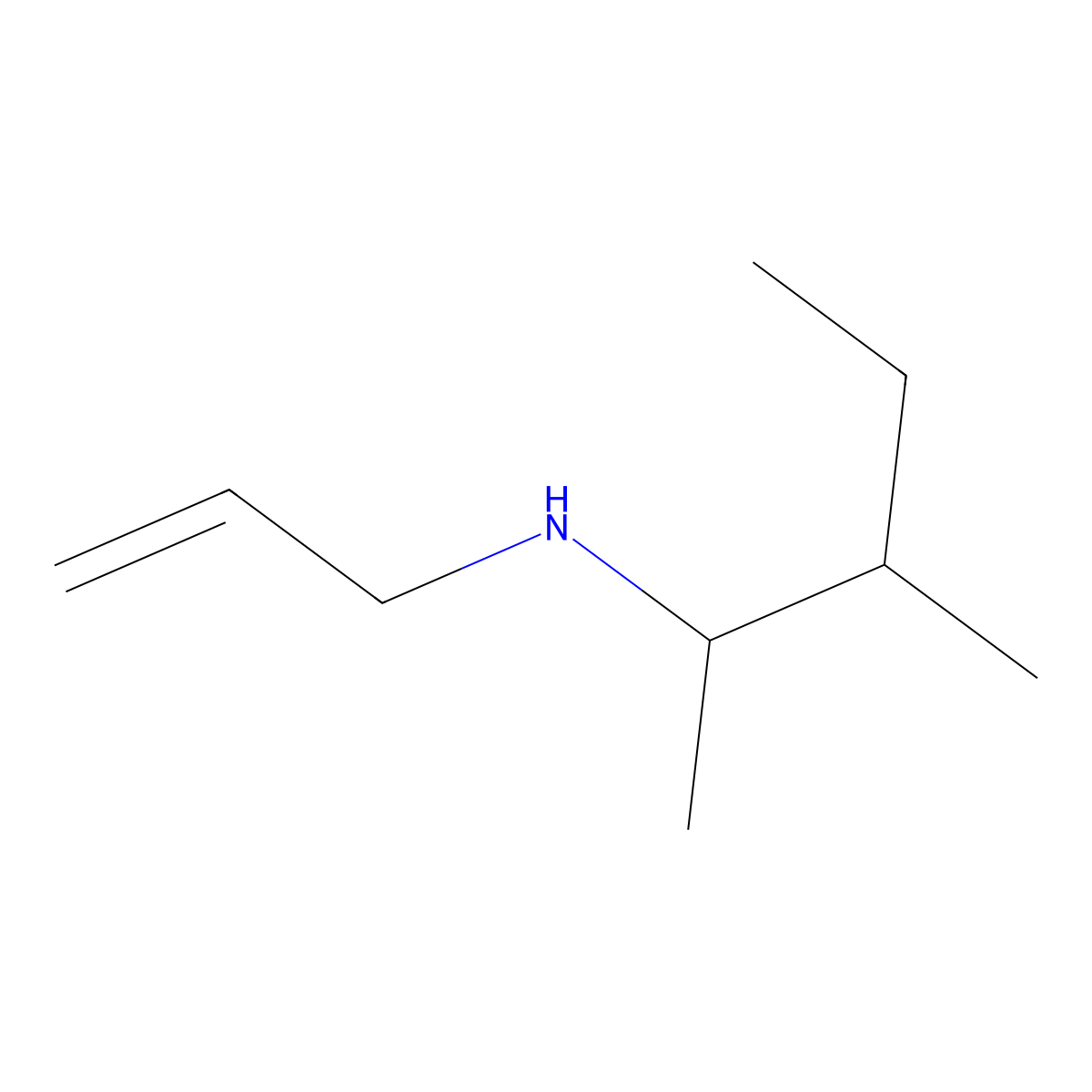 (3-Methylpentan-2-yl)(prop-2-en-1-yl)amine molecular structure, CAS 1042526-11-3