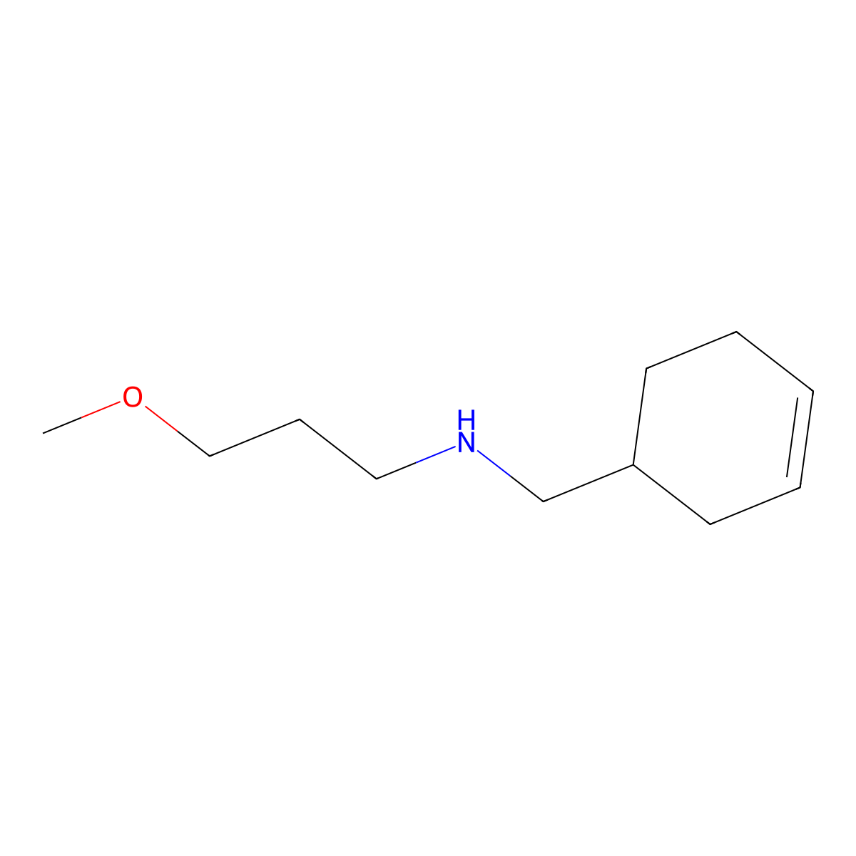 [(Cyclohex-3-en-1-yl)methyl](3-methoxypropyl)amine molecular structure, CAS 1042526-72-6