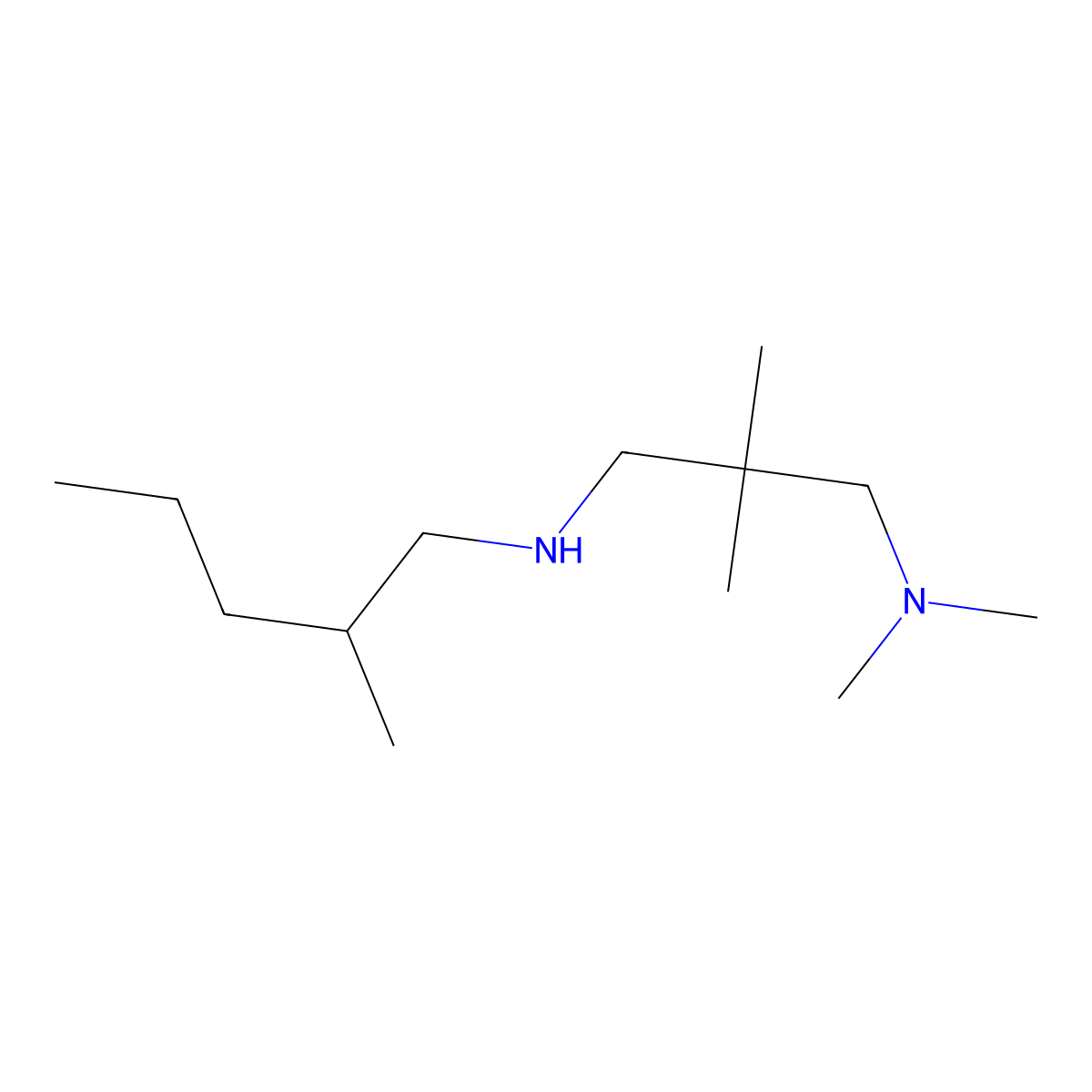 [3-(Dimethylamino)-2,2-dimethylpropyl](2-methylpentyl)amine molecular structure, CAS 1042534-96-2
