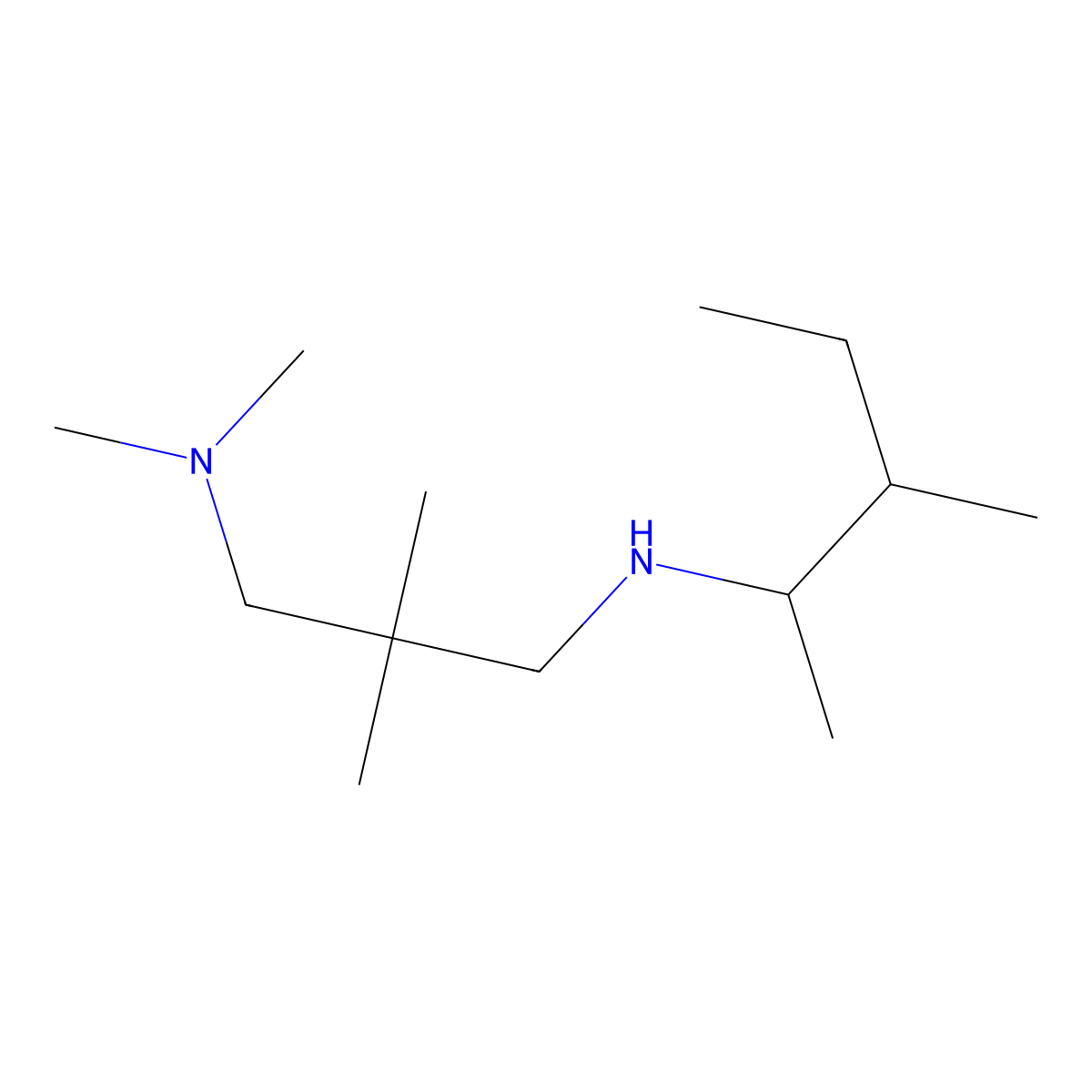 [3-(Dimethylamino)-2,2-dimethylpropyl](3-methylpentan-2-yl)amine molecular structure, CAS 1042535-06-7