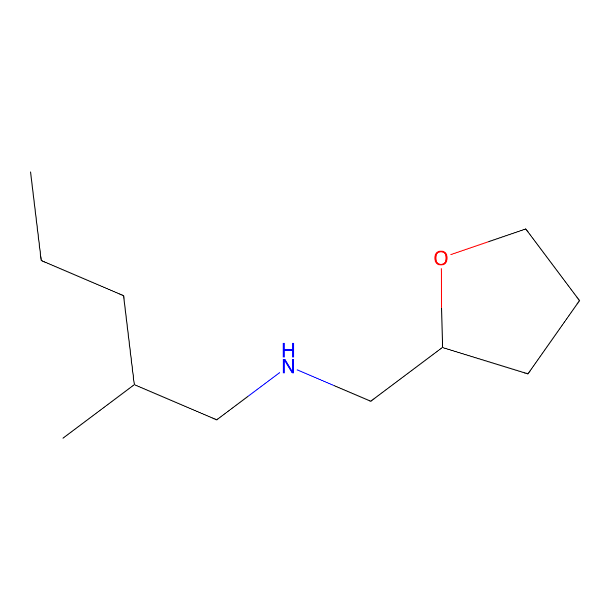 (2-Methylpentyl)[(oxolan-2-yl)methyl]amine molecular structure, CAS 1042535-57-8