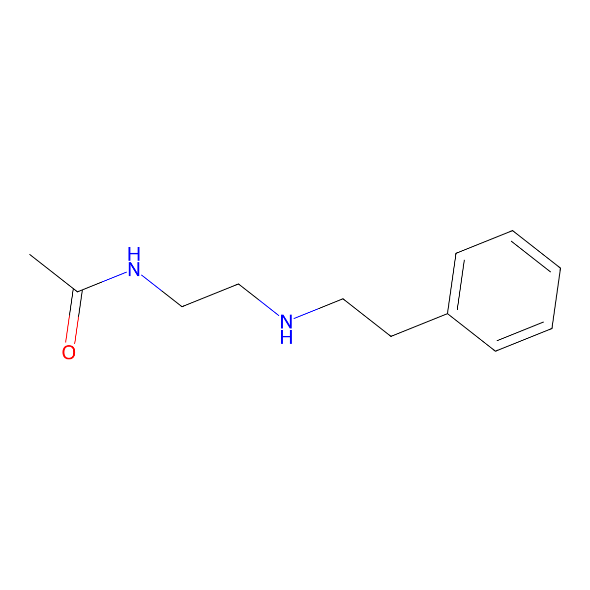 N-{2-[(2-phenylethyl)amino]ethyl}acetamide molecular structure, CAS 1042538-84-0