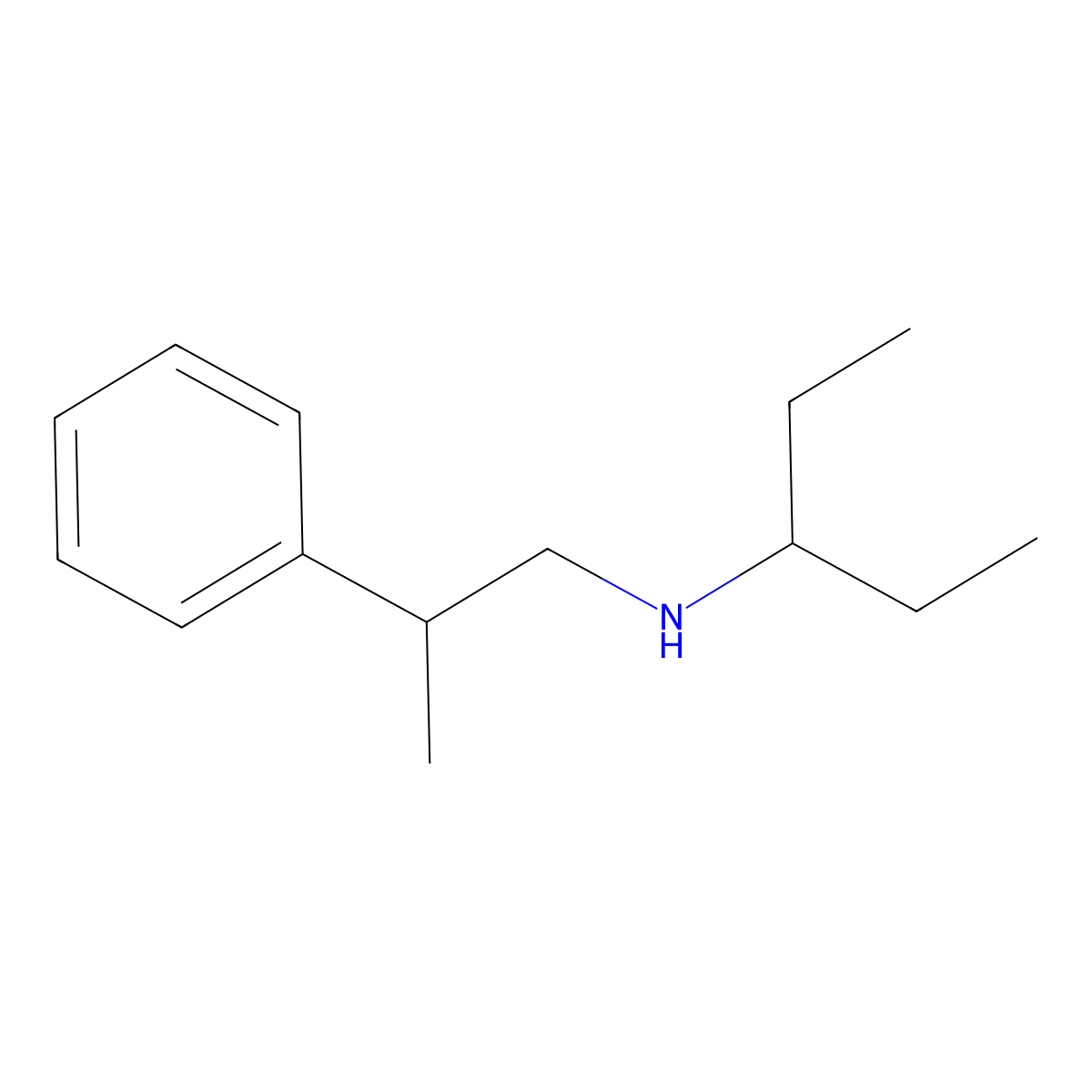(Pentan-3-yl)(2-phenylpropyl)amine molecular structure, CAS 1042540-01-1