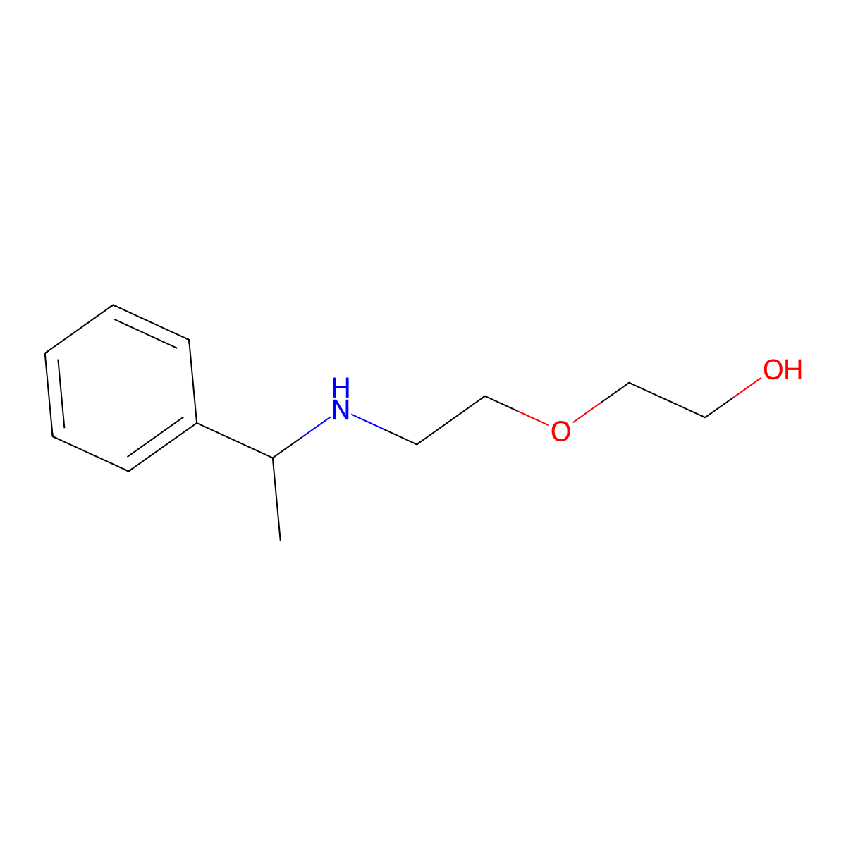 2-{2-[(1-Phenylethyl)amino]ethoxy}ethan-1-ol molecular structure, CAS 1042540-42-0