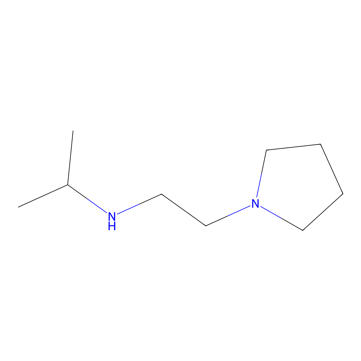 Isopropyl-(2-pyrrolidin-1-yl-ethyl)-amine molecular structure, CAS 1042540-67-9