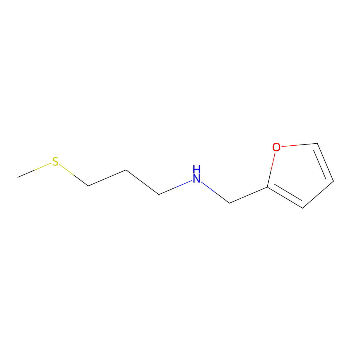 [(Furan-2-yl)methyl][3-(methylsulfanyl)propyl]amine molecular structure, CAS 1042545-91-4