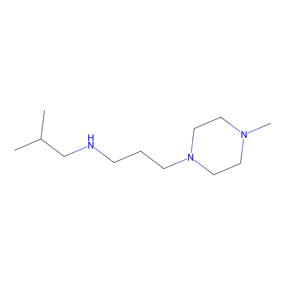 [3-(4-Methylpiperazin-1-yl)propyl](2-methylpropyl)amine molecular structure, CAS 1042549-67-6