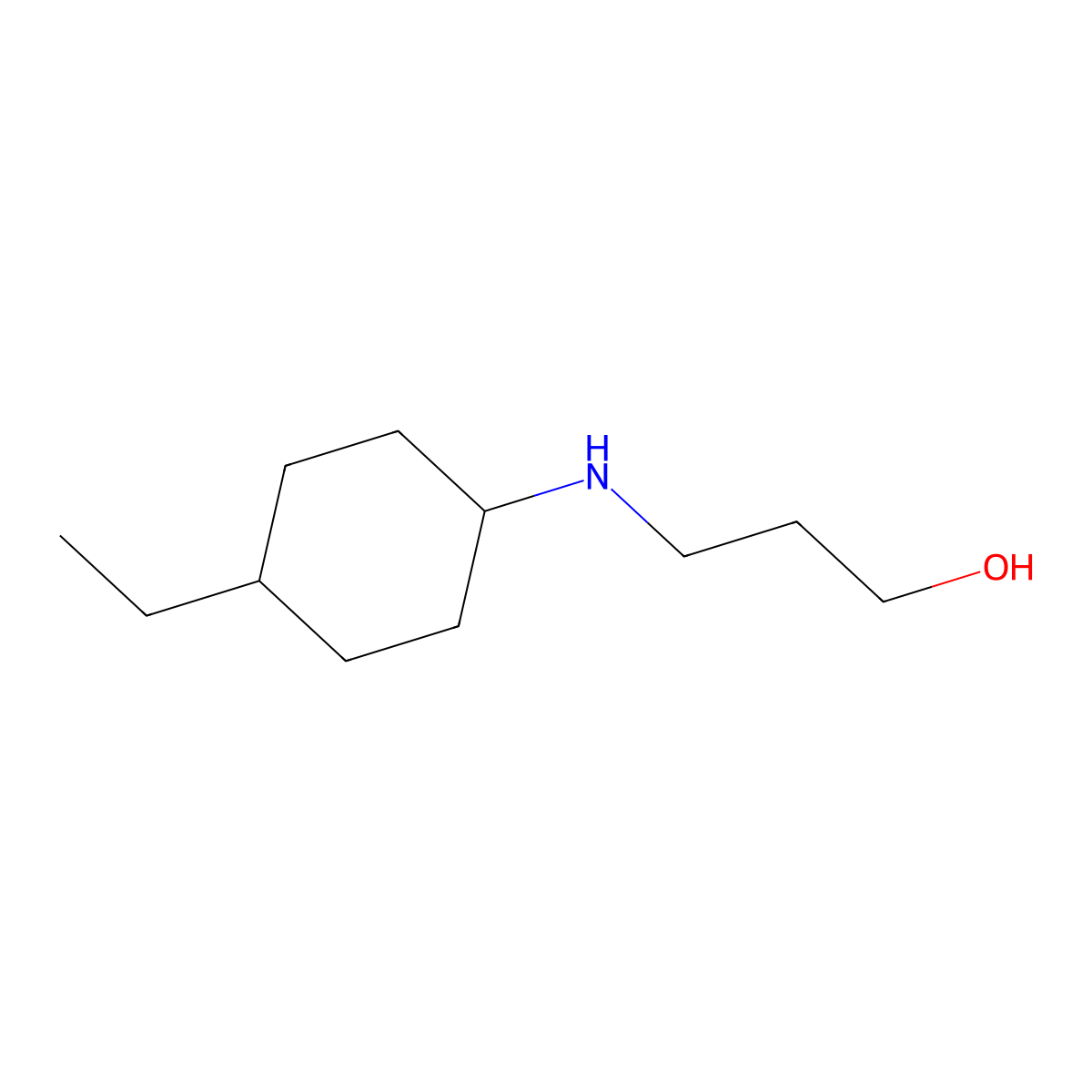 3-[(4-Ethylcyclohexyl)amino]propan-1-ol molecular structure, CAS 1042551-60-9